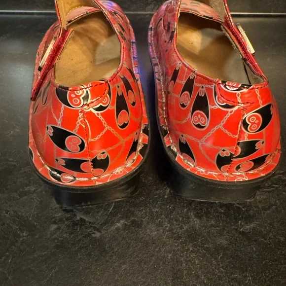 Alegria Paloma Coral Owl print Mary Jane shoes US 9.5-10 - Picture 5 of 11